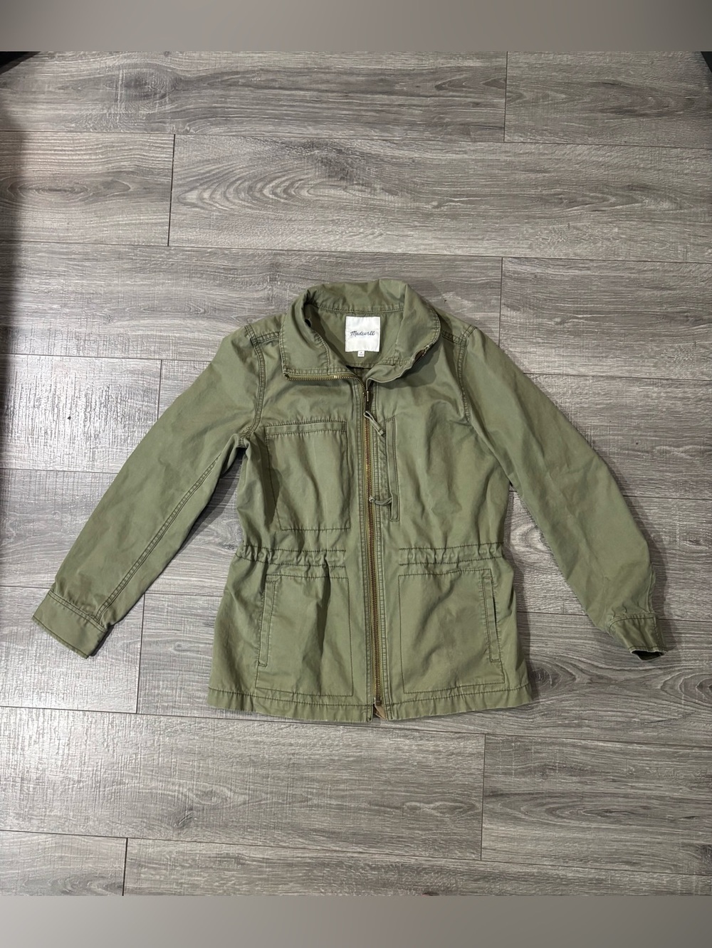 Madewell Olive Green Utility Jacket Women’s Medium Military Anorak Coat